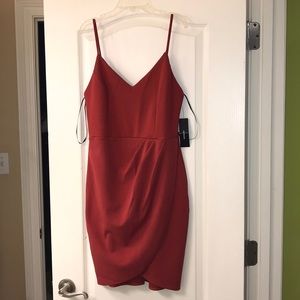 dress with slight run in the back